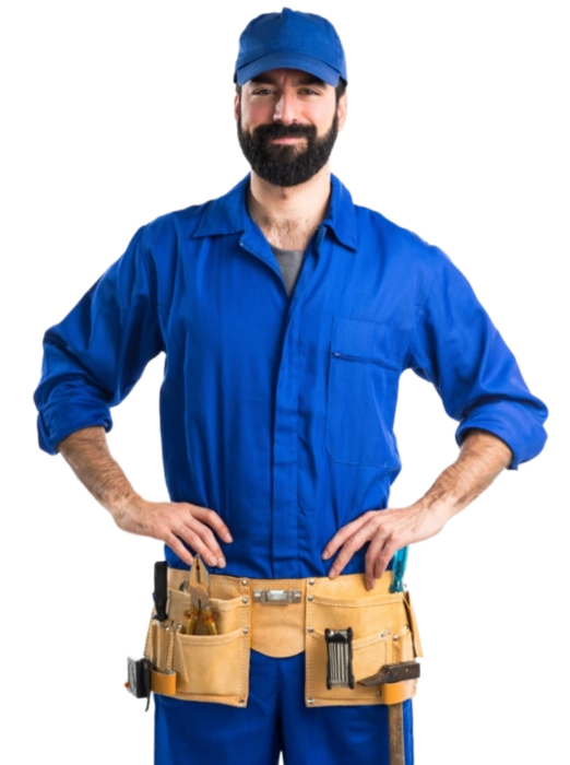 plumber smiling